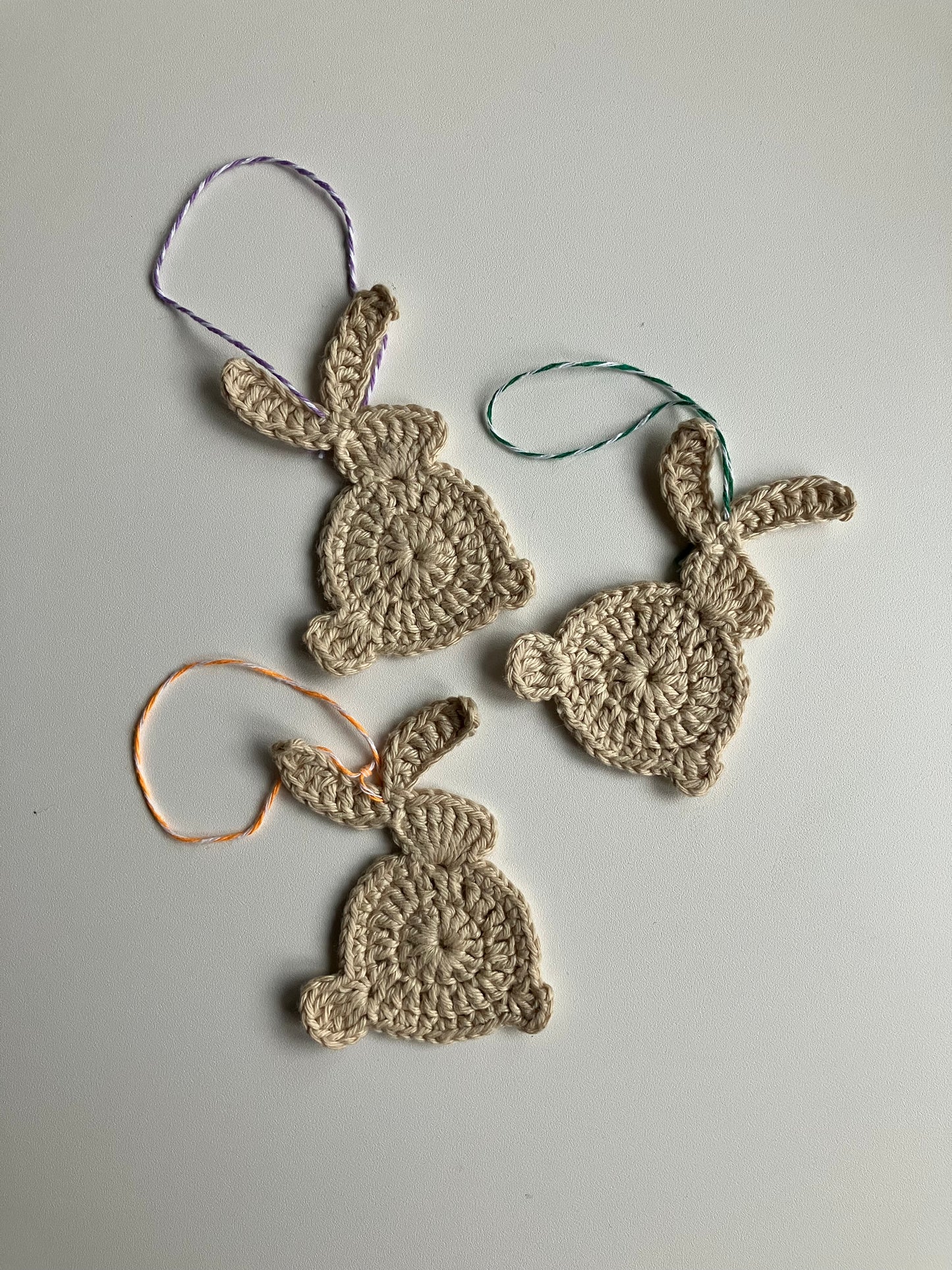 3 stk påskeharer til ophæng