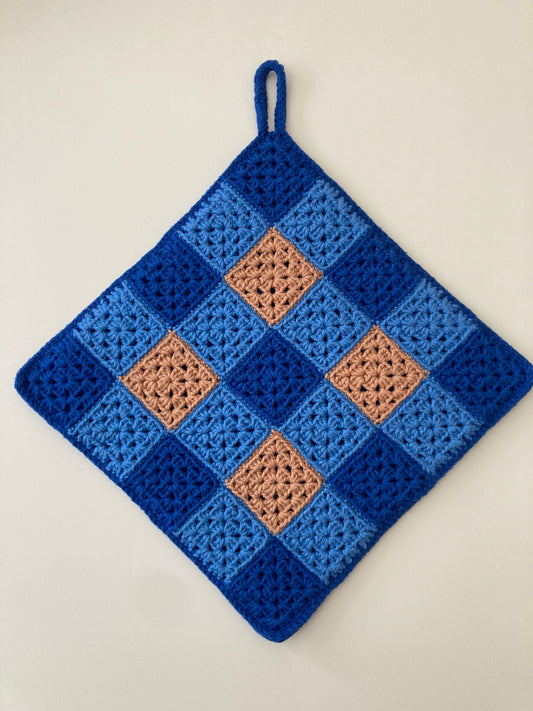 Gingham Blå