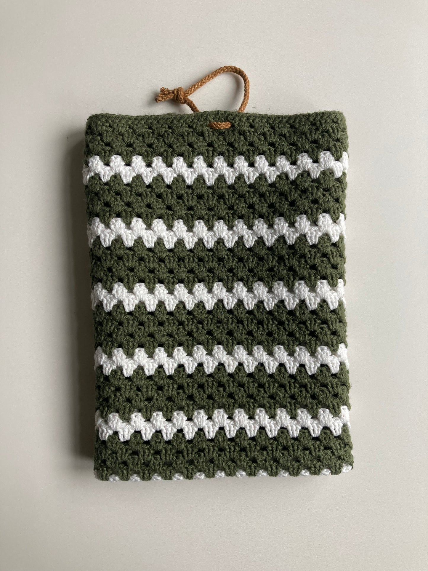 Køkkenhåndklæde Army/hvid