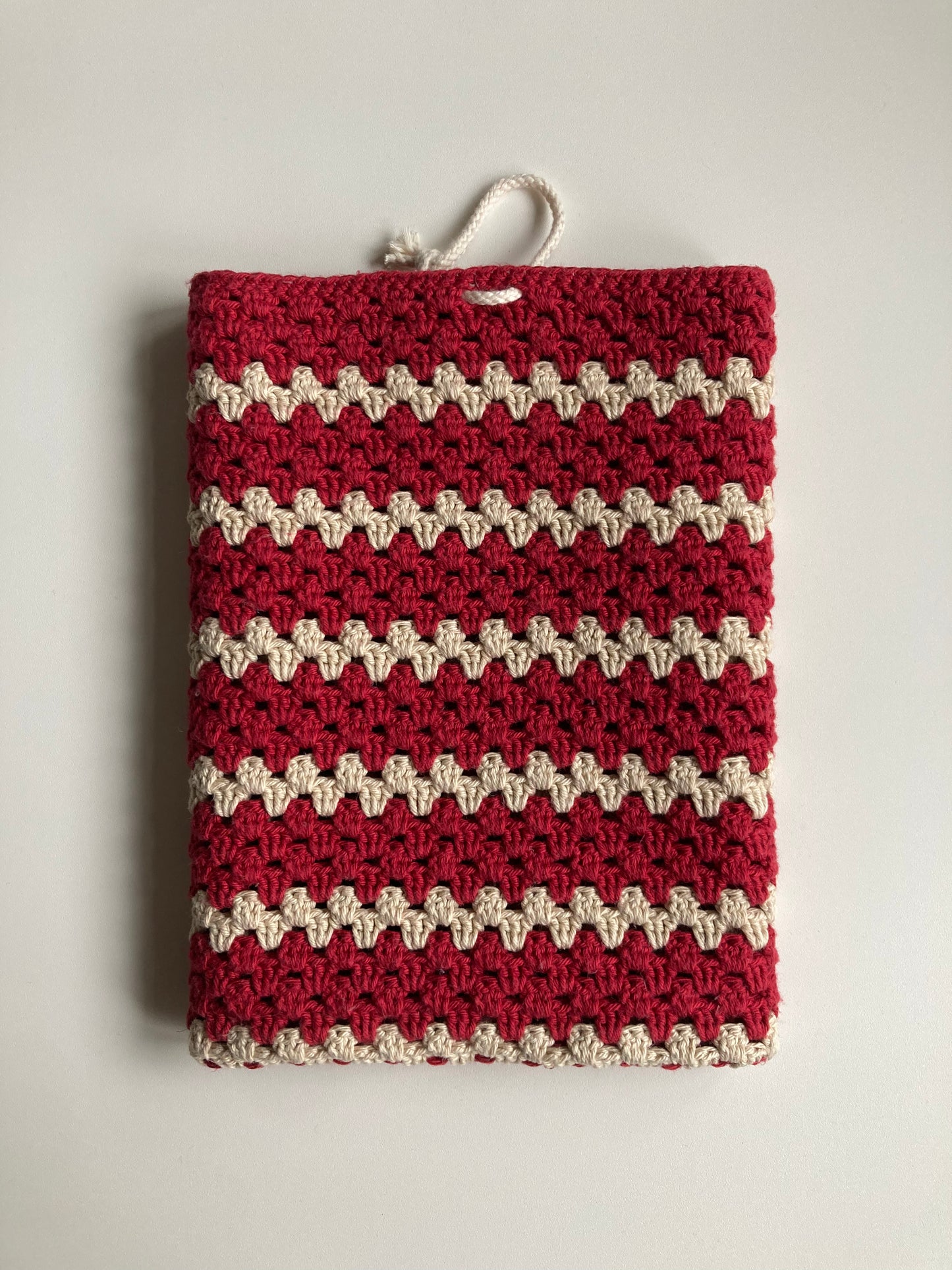 Køkkenhåndklæde Rød/natur