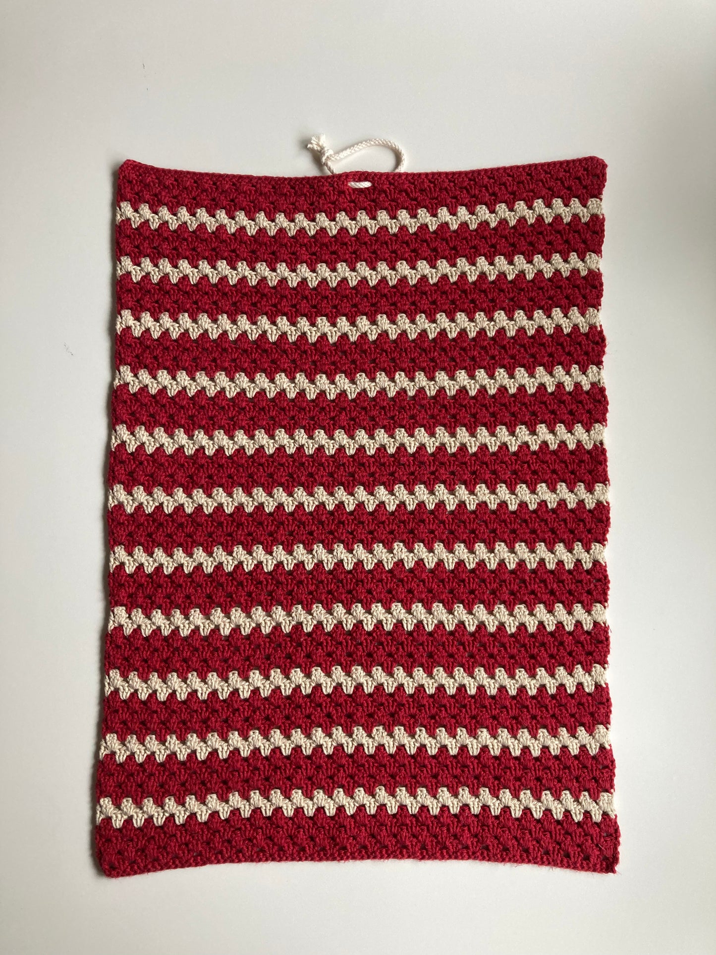 Køkkenhåndklæde Rød/natur