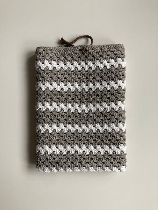 Køkkenhåndklæde Grå/hvid