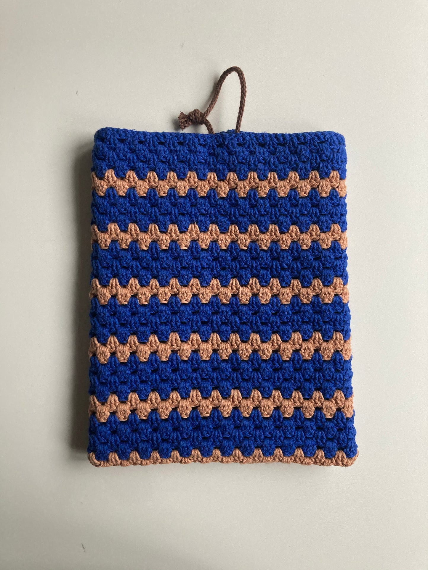 Køkkenhåndklæde Koboltblå/nougat