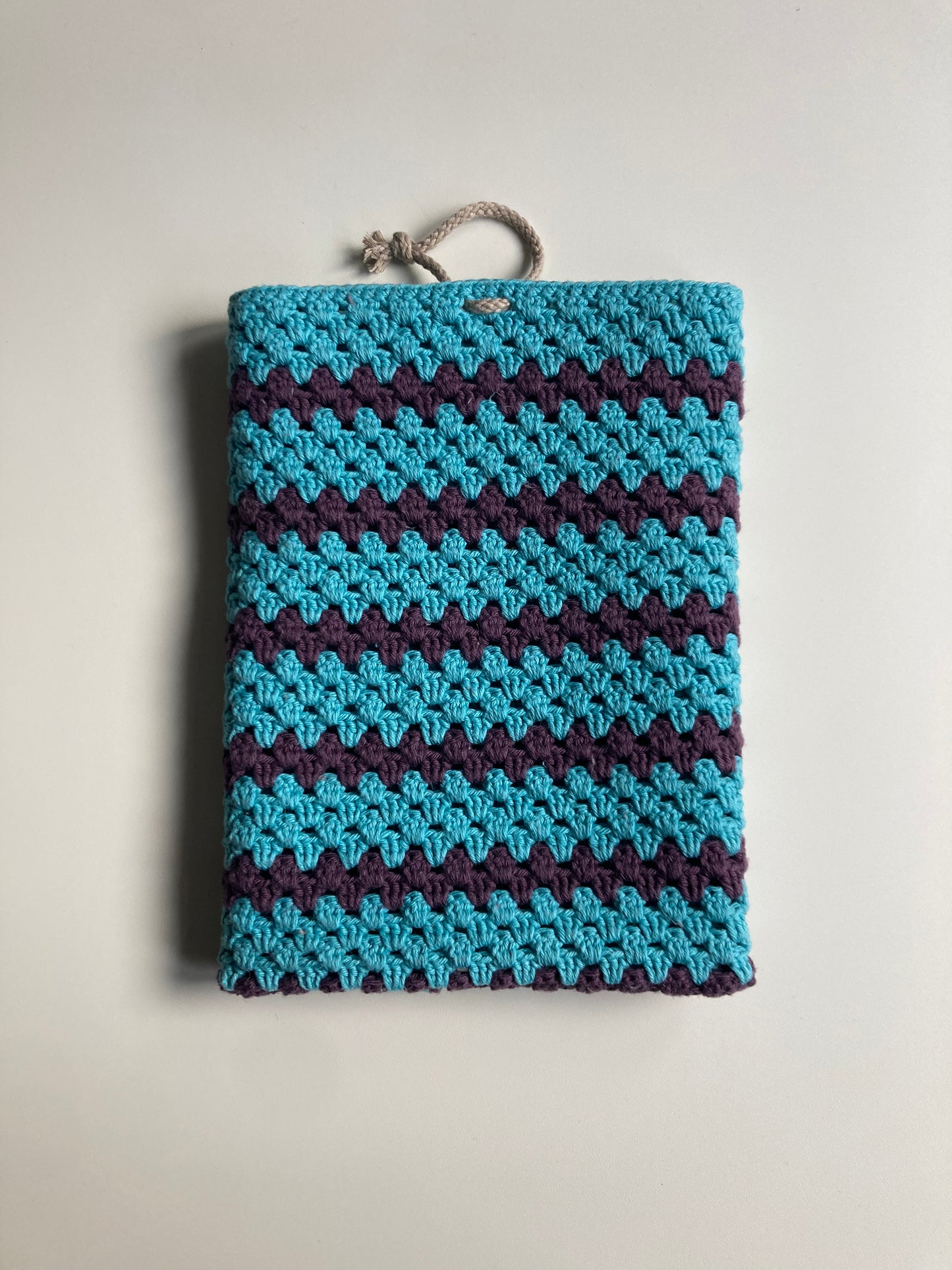 Køkkenhåndklæde Lys turkis og mørk lilla