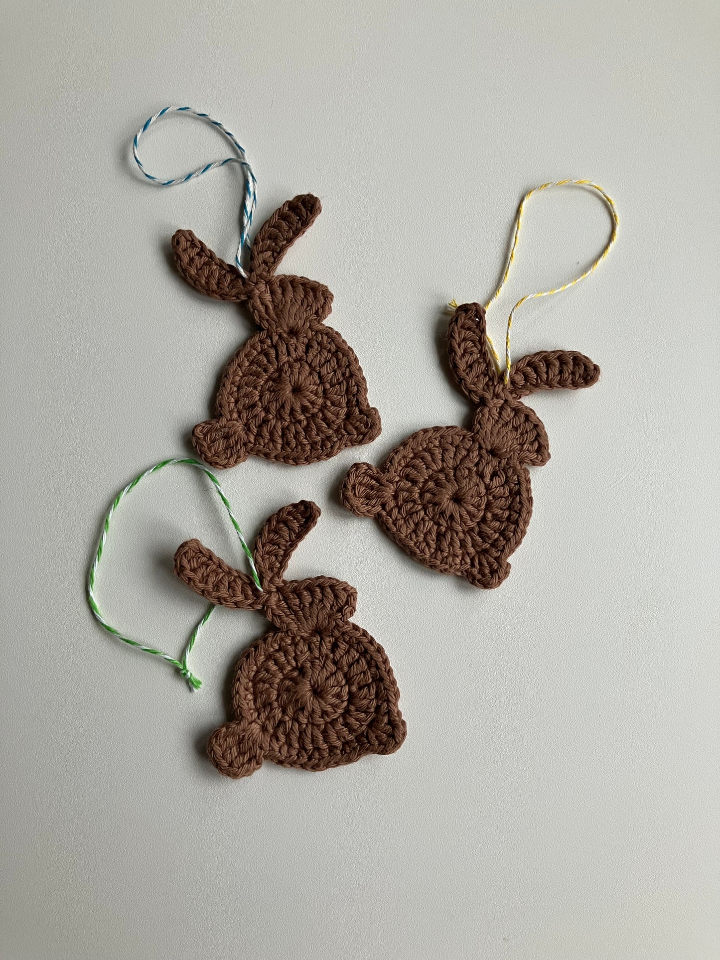 3 stk påskeharer til ophæng