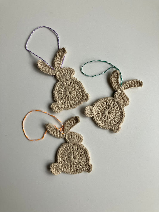 3 stk påskeharer til ophæng