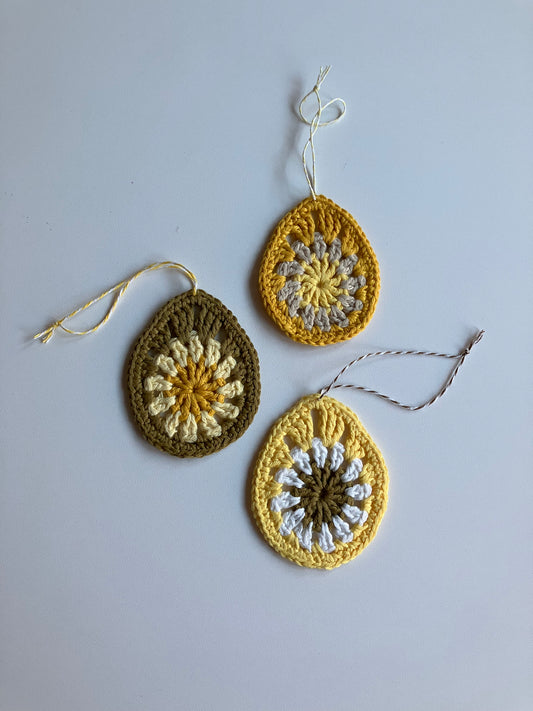 3 stk påskeæg til ophæng