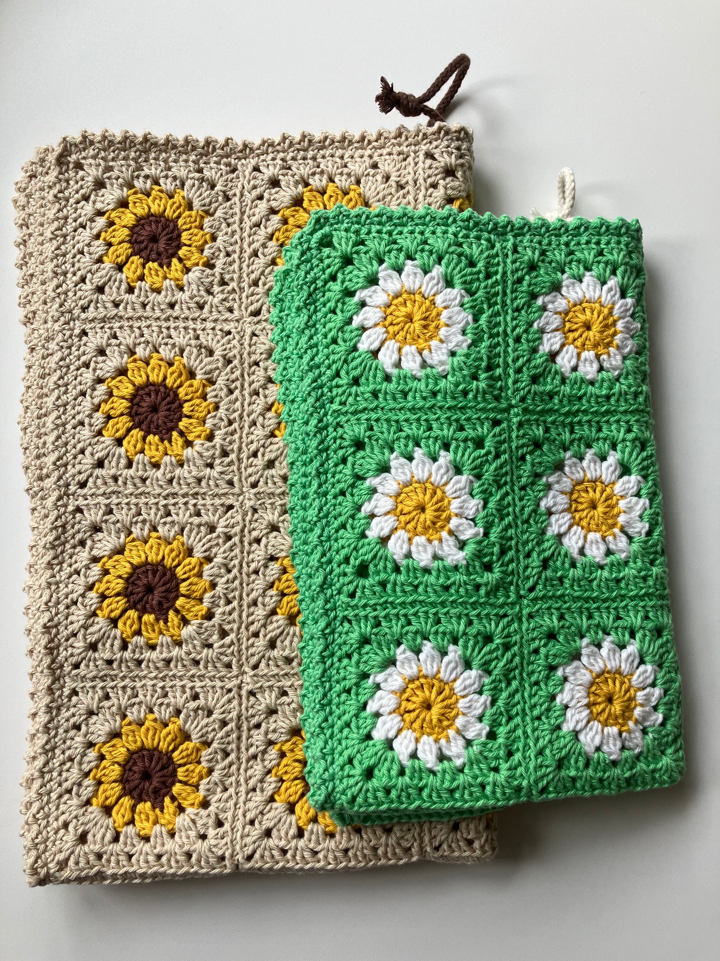 Pattern ENGLISH Sunflower Kitchen Towel