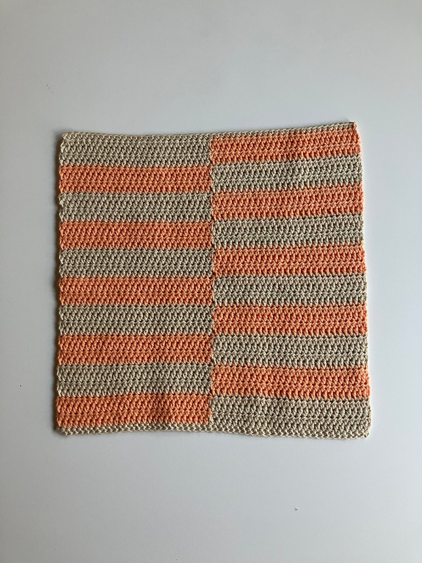 Efterårskluden peach/natur