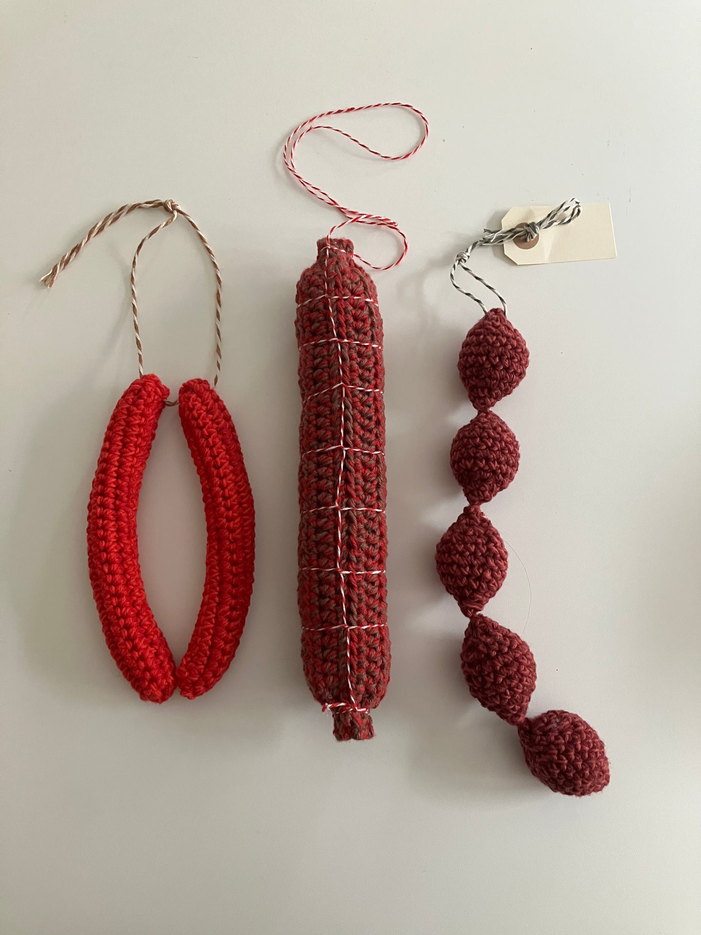Pattern ENGLISH Christmas Sausages