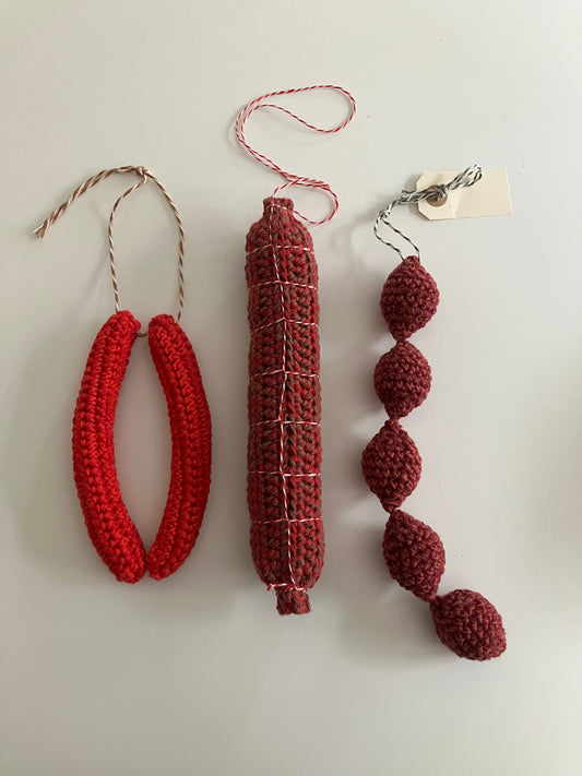 Pattern ENGLISH Christmas Sausages